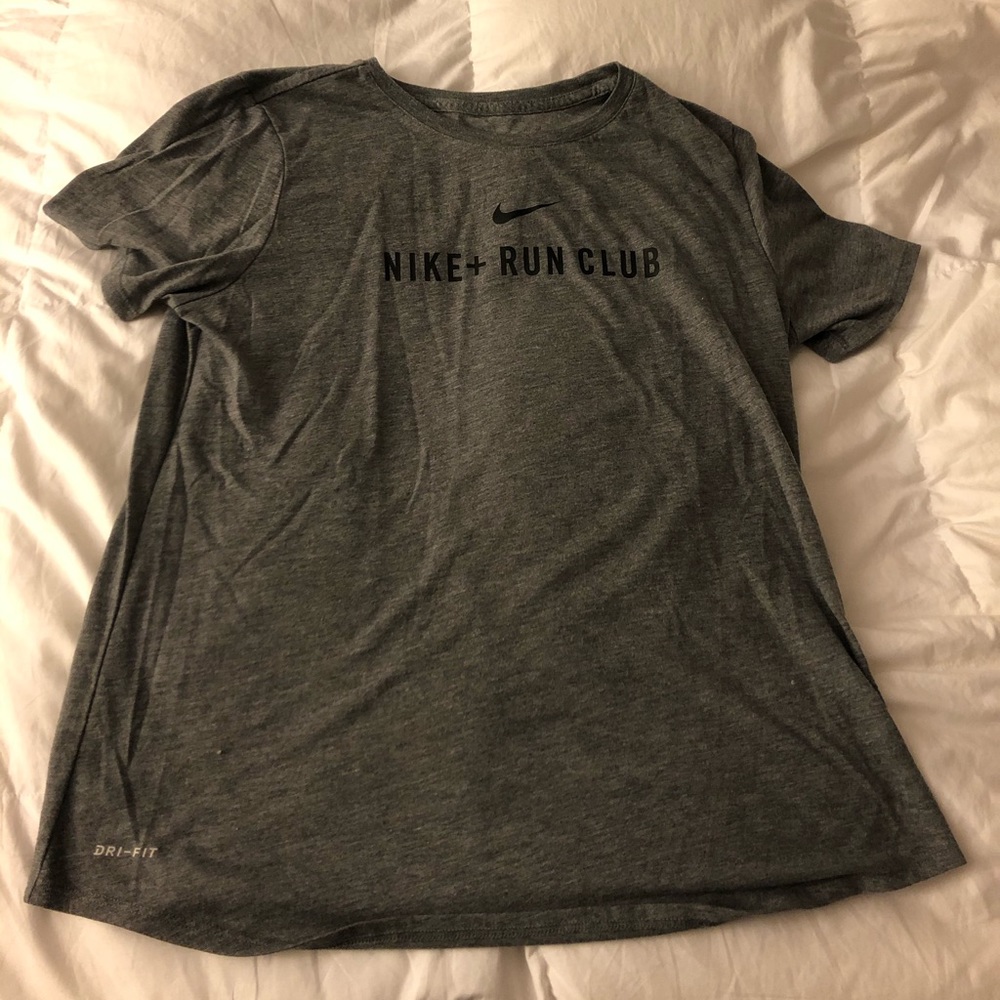 nike gray athletic shirt